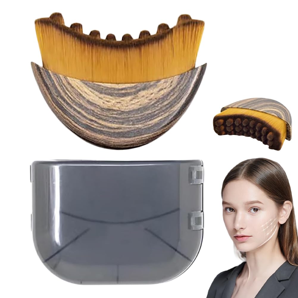 MAYCREATE® Lymphatic Face Brush with Cap, Ultra-Fine Dense Nylon Bristles & Raised Nubs, Contour Facial Brush Beauty Tool for Gentle Facial Massage & Detox MAYCREATE® Lymphatic Face Brush with Cap, Ultra-Fine Dense Nylon Bristles & Raised Nubs, Contour Facial Brush Beauty Tool for Gentle Facial Massage & Detox